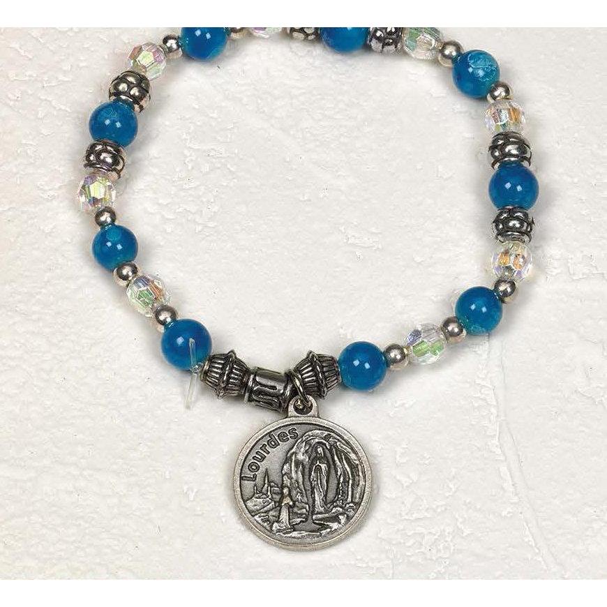 Lady of Lourdes - Italian Charm Bracelet - Pack of 4