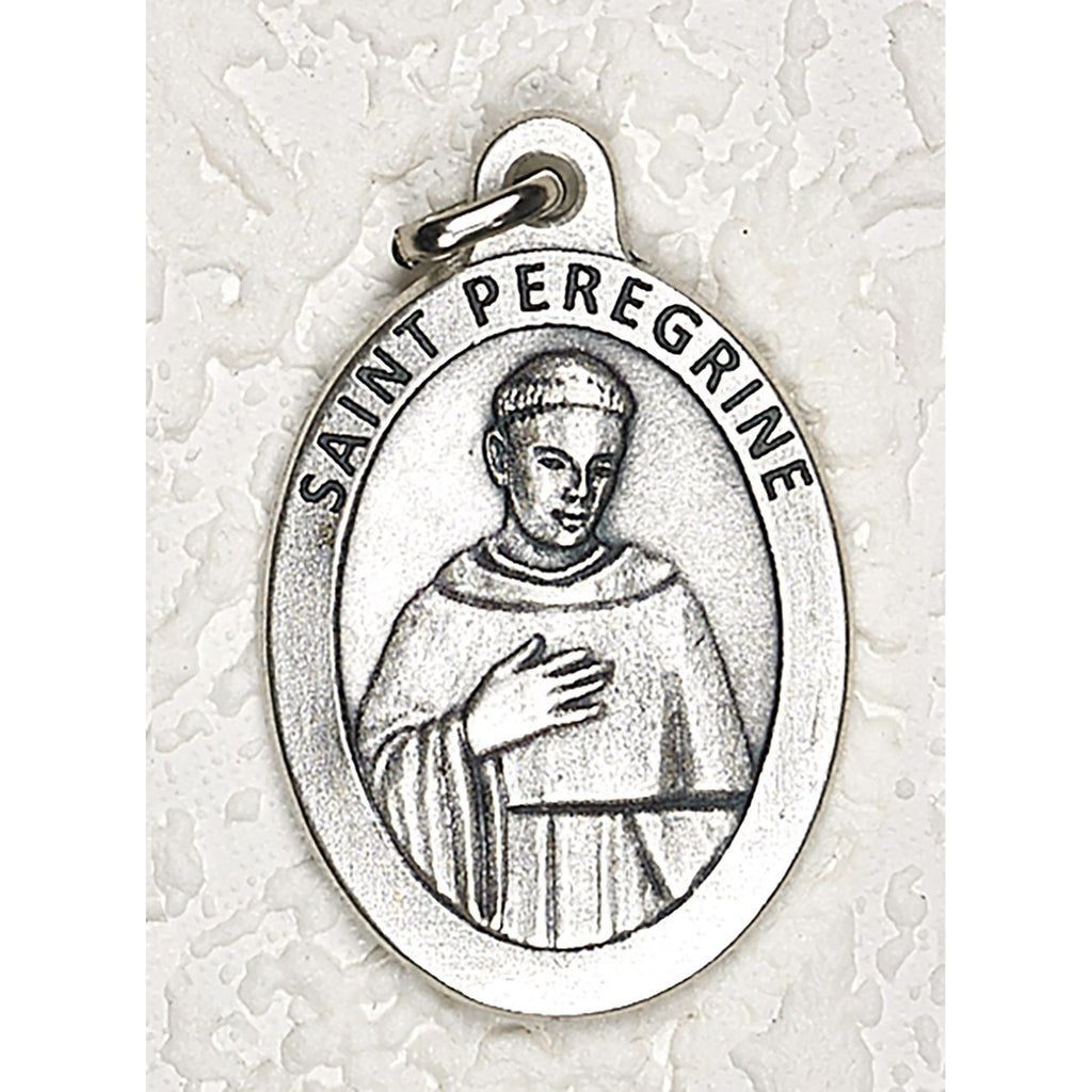 Saint Peregrine Double Sided Medal - 1-1/2 Inch - 4 Options