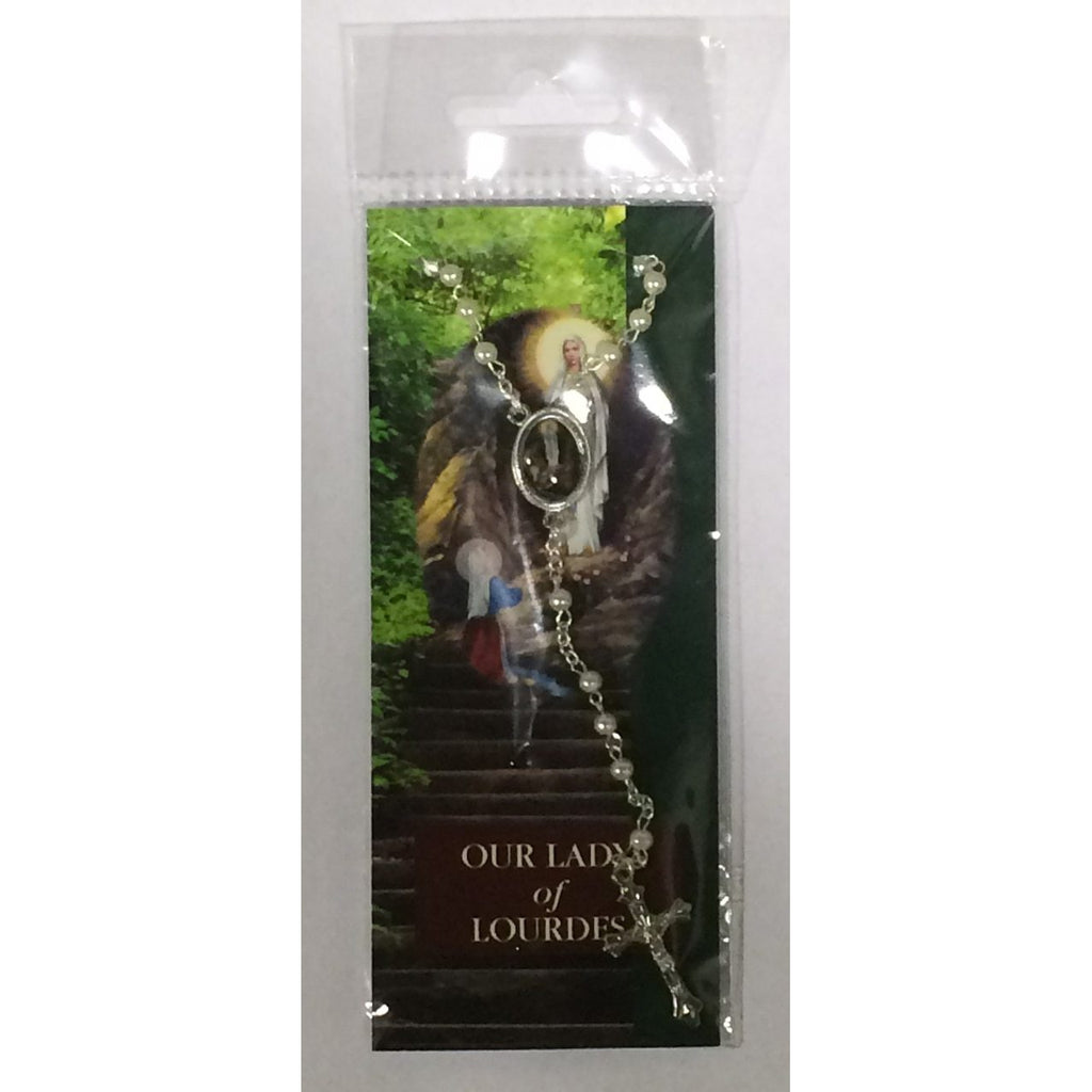 Lady of Lourdes - 4mm Devotional Rosaries (packs of 6)