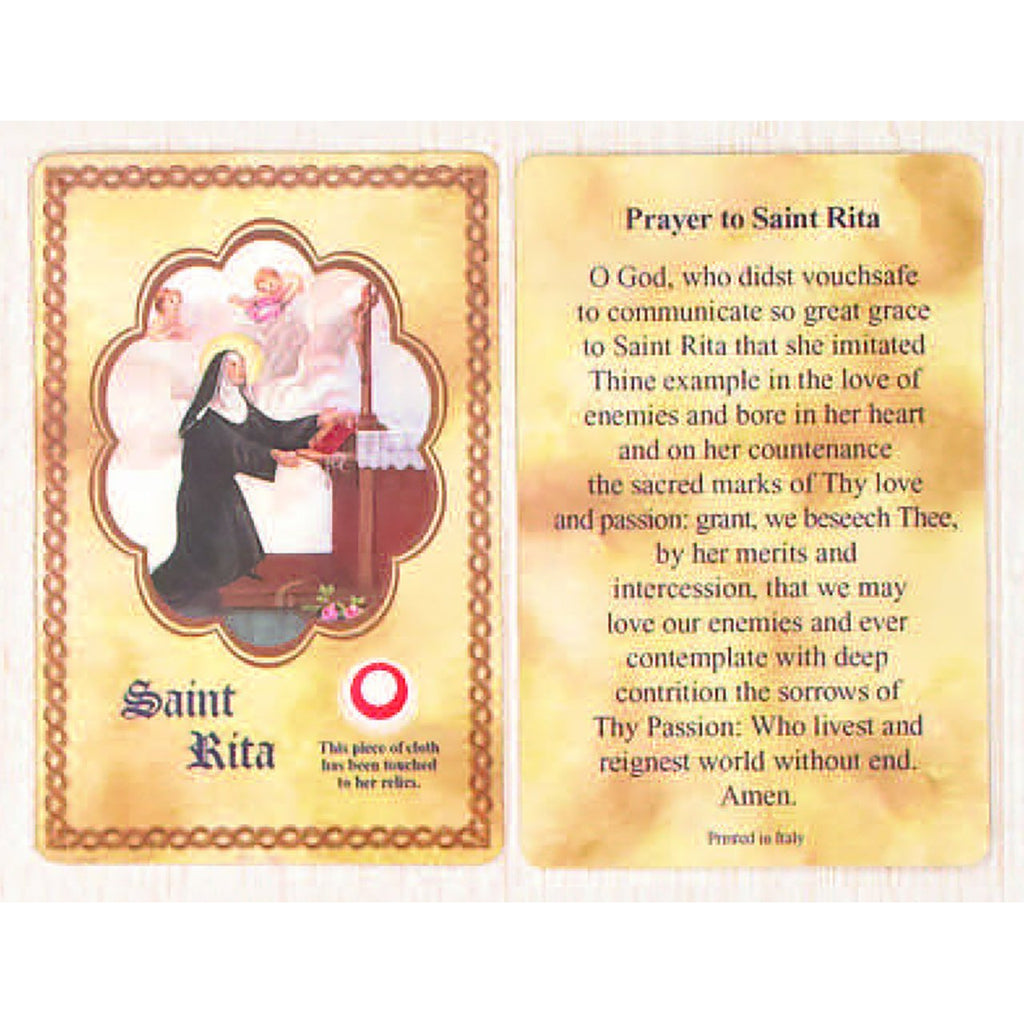 Saint Rita Relic Card - Pack of 25