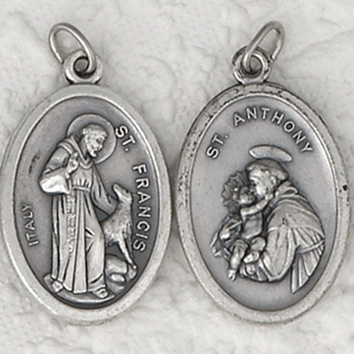 St. Francis / St. Anthony Double Sided Medal - 4 Options