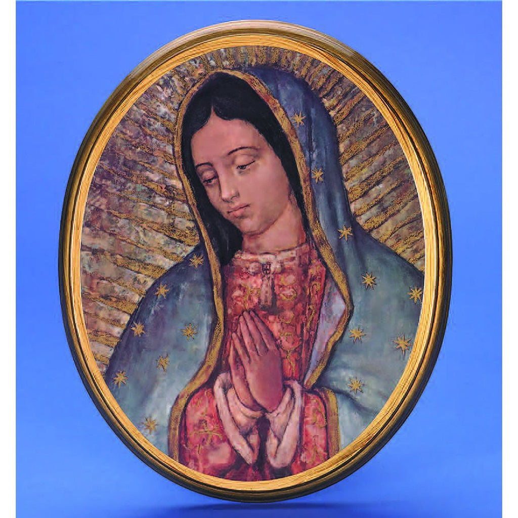 Oval Picture Lady of Guadalupe - 2 Sizes