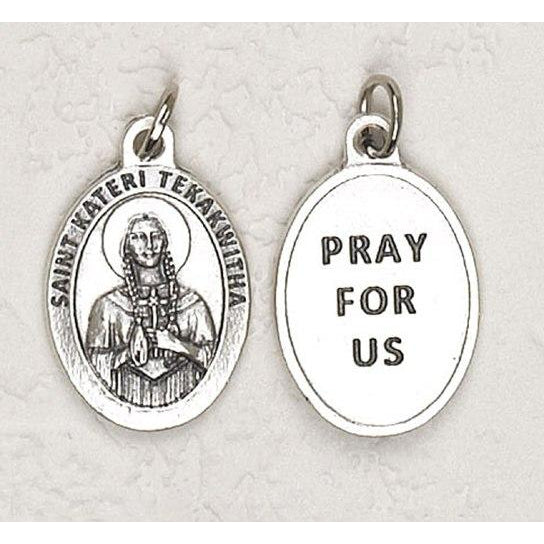 Saint Kateri Tekakwitha Pray for Us Medal - 4 Options