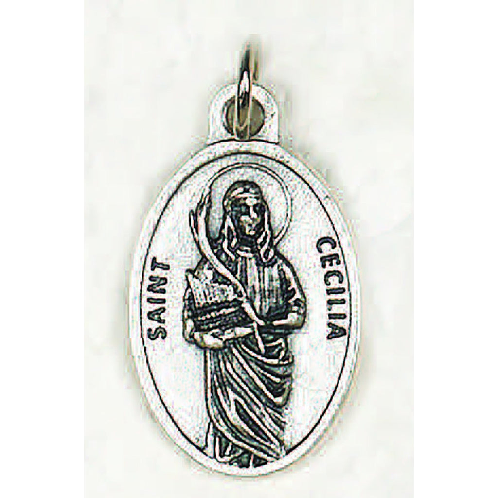 Saint Cecilia Pray for Us Medal - 4 Options