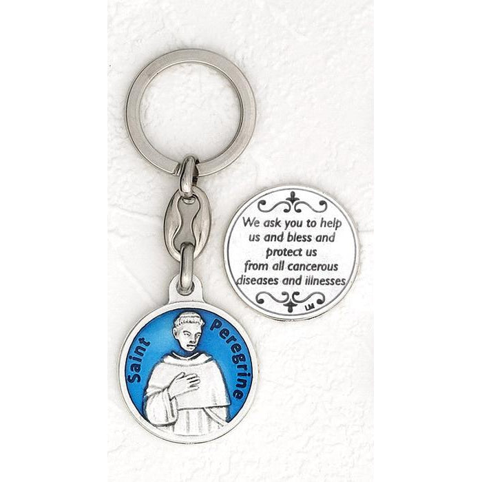 Saint Peregrine Enamel Keyring - Pack of 6