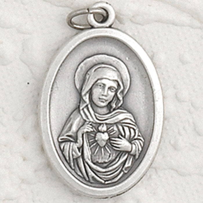 Immaculate Heart of Mary Pray for Us Medal - 4 Options
