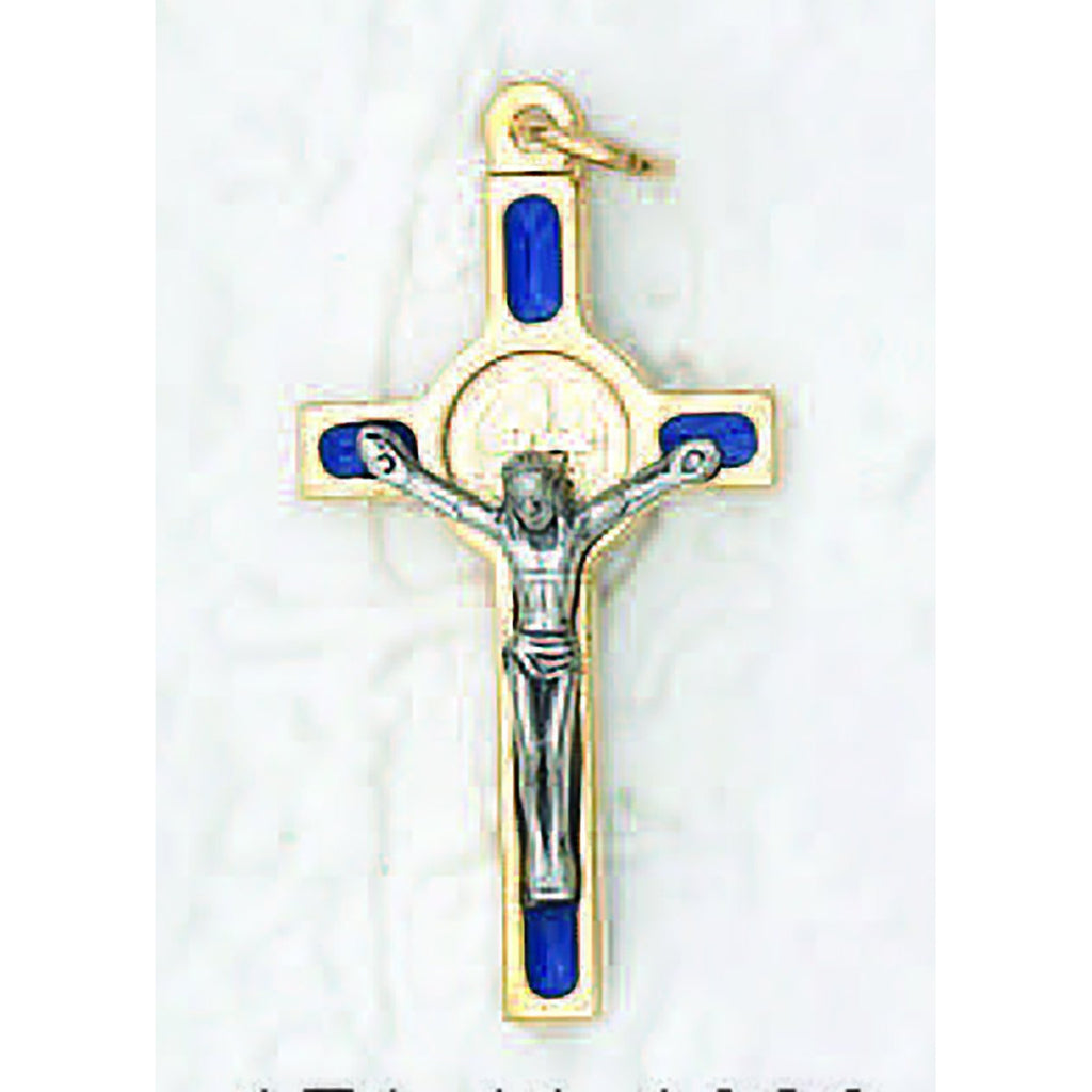 Saint Benedict Gold Tone Enameled Crosses - 10 Options