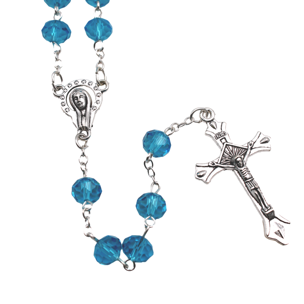 8 mm Glass Bead Rosary