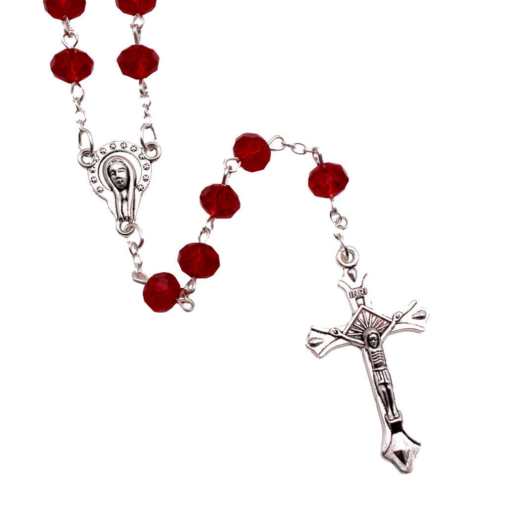 8 mm Glass Bead Rosary