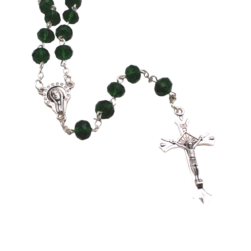 8 mm Glass Bead Rosary