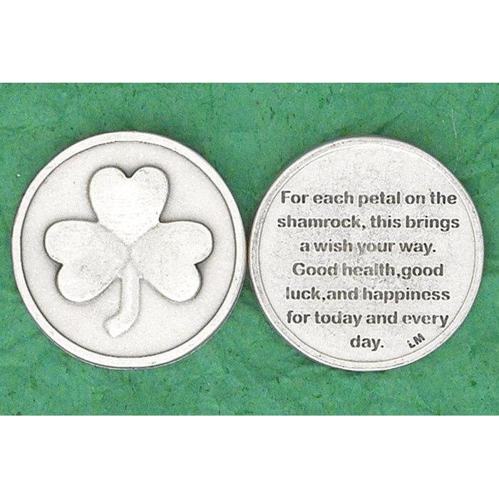 Irish token - For each petal on the shamrock - Pack of 25