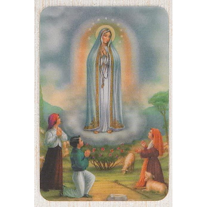 Lady of Fatima - Holographic 3D Cards - Pack of 25