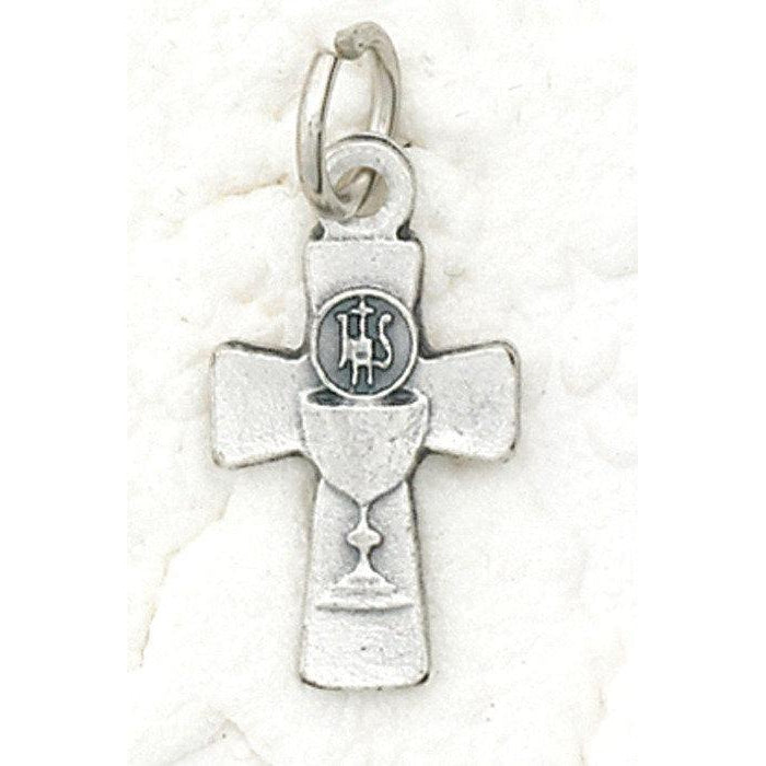 Silver tone Cross with Chalice - 4 Options