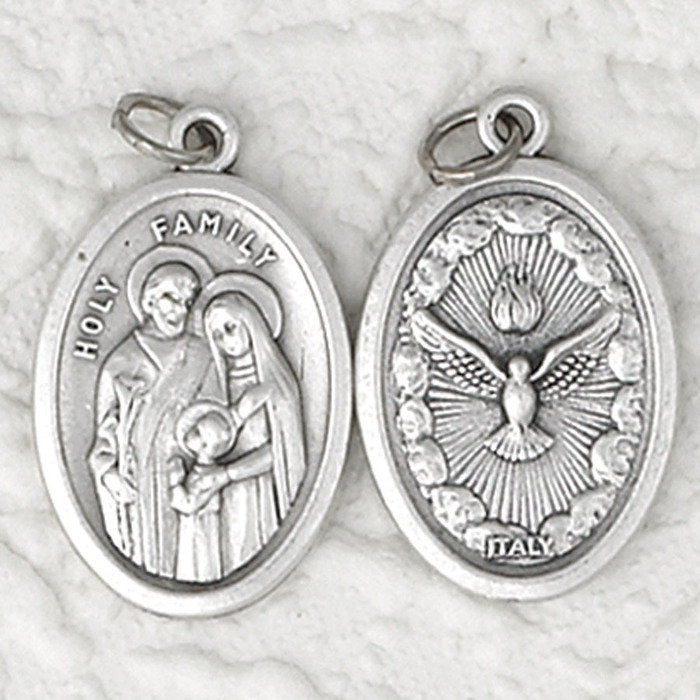 Holy Family / Holy Spirit Double Sided Medal - 4 Options