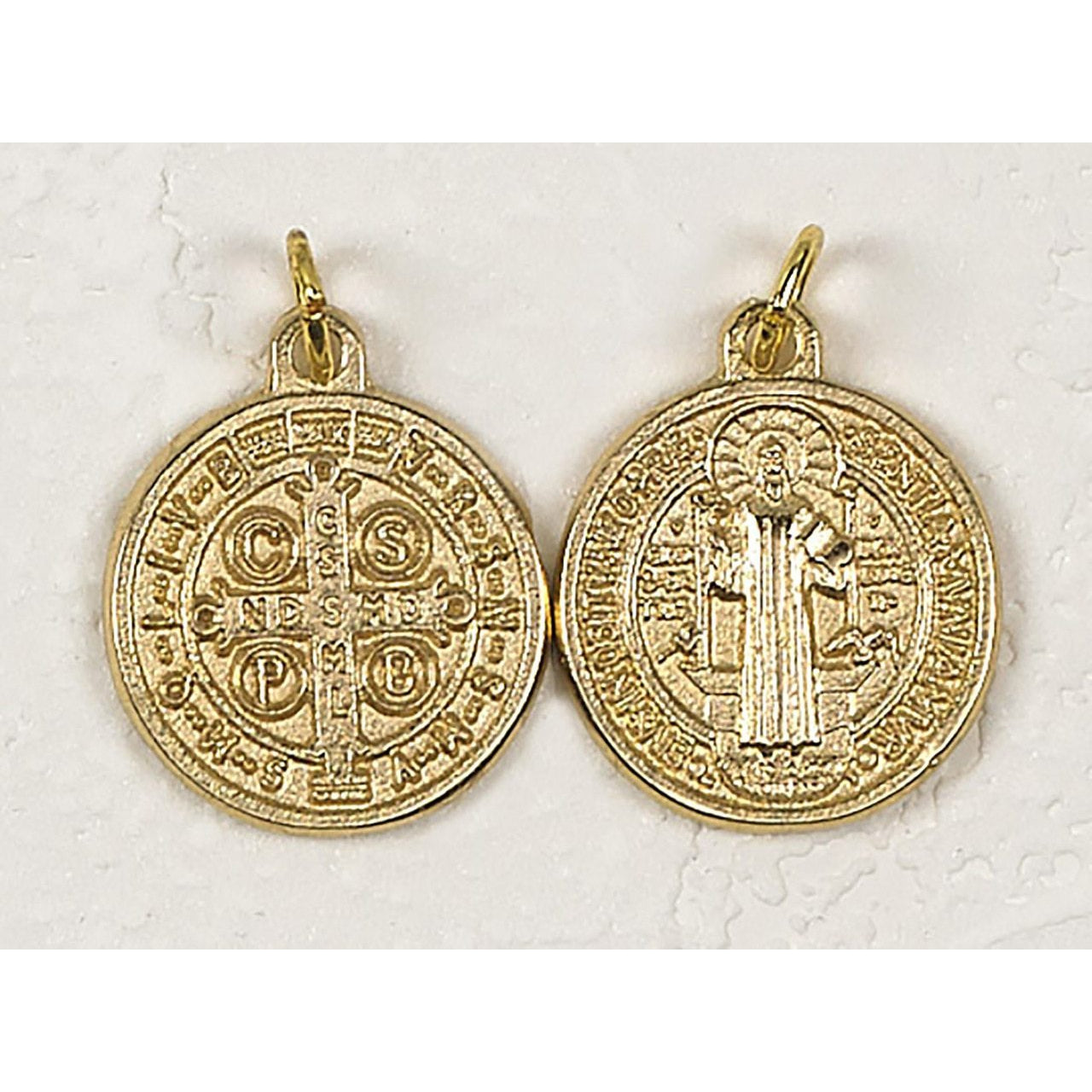 Vatican Imports Large Saint Benedict Medal - 2 Diameter (Gold-Tone)