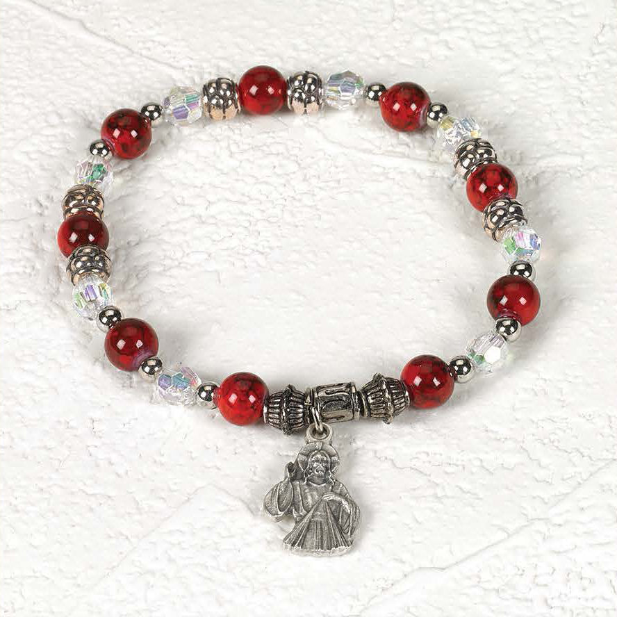 Divine Mercy Pendant - Italian Charm Bracelet - Pack of 4