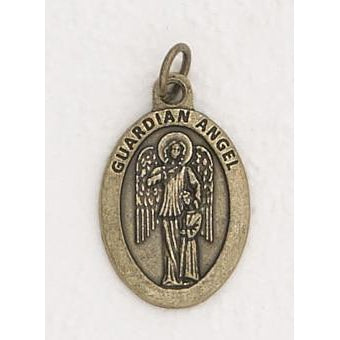 Guardian Angel Premium 1 inch Brass Tone Double Sided Medal - 4 Options