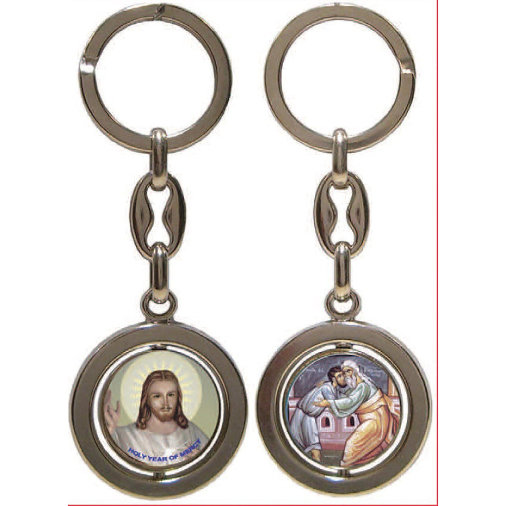 Year Of Mercy Rotating Key Ring (Pack of 6)