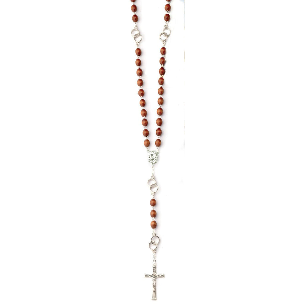 Wooden Unity Rosary with Modern Cross