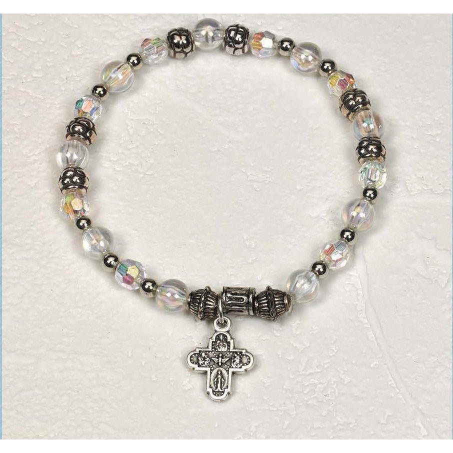 Four Way Cross - Italian Charm Bracelet - Pack of 4