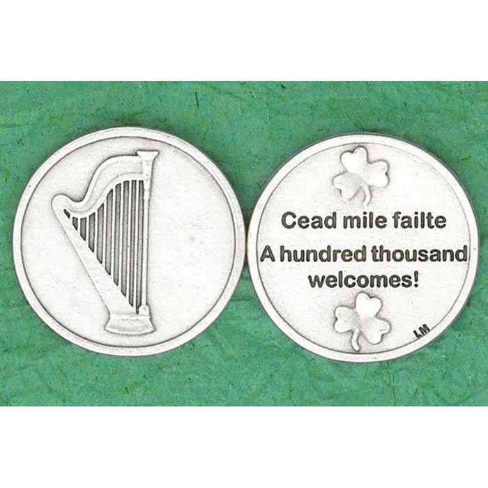 Irish token - A Hundred Thousand Welcomes - Pack of 25