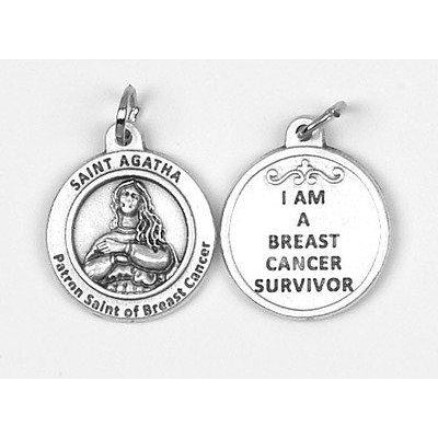 Healing Saint - St. Agatha Medal - 4 Options