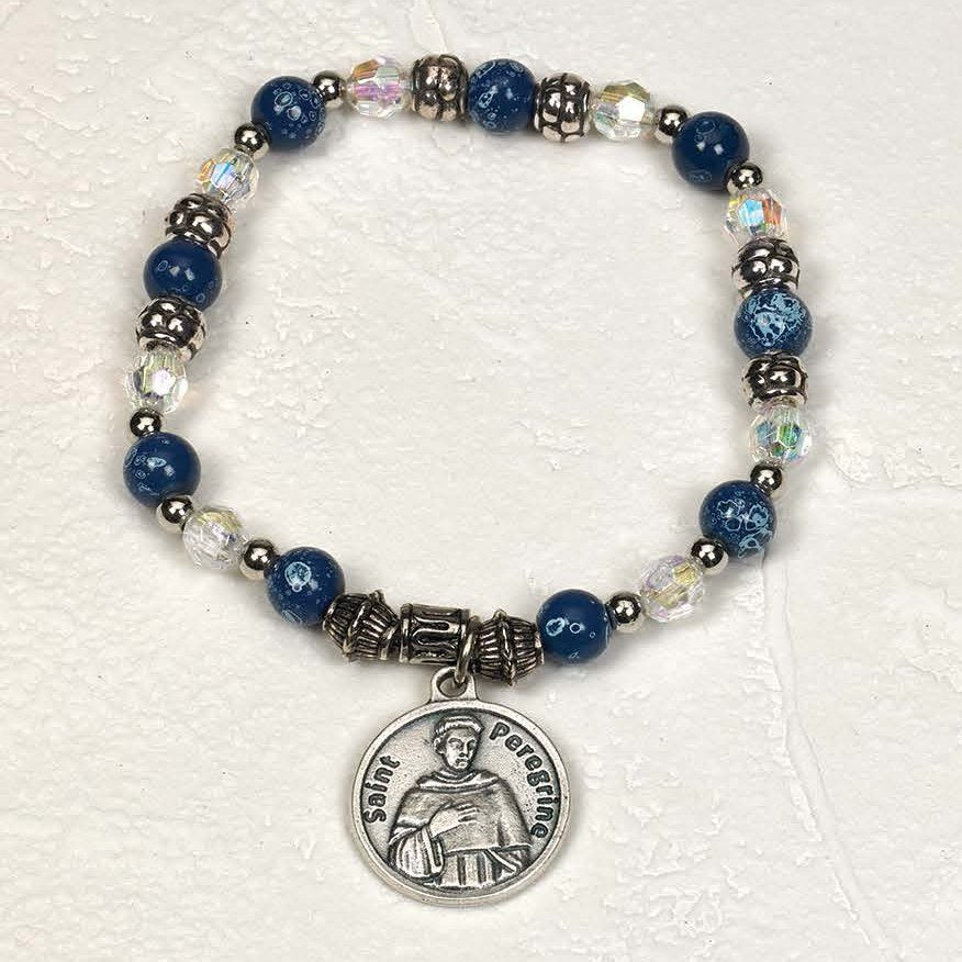 Saint Peregrine - Italian Charm Bracelet - Pack of 4