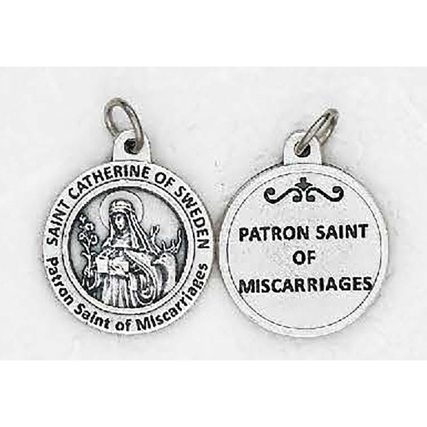 Healing Saint - St. Catherine of Sweeden Medal - 4 Options
