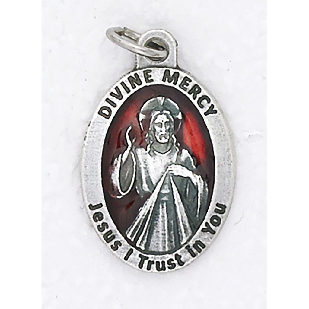 Divine Mercy Premium 1 Inch Enameled Medal - 4 Options