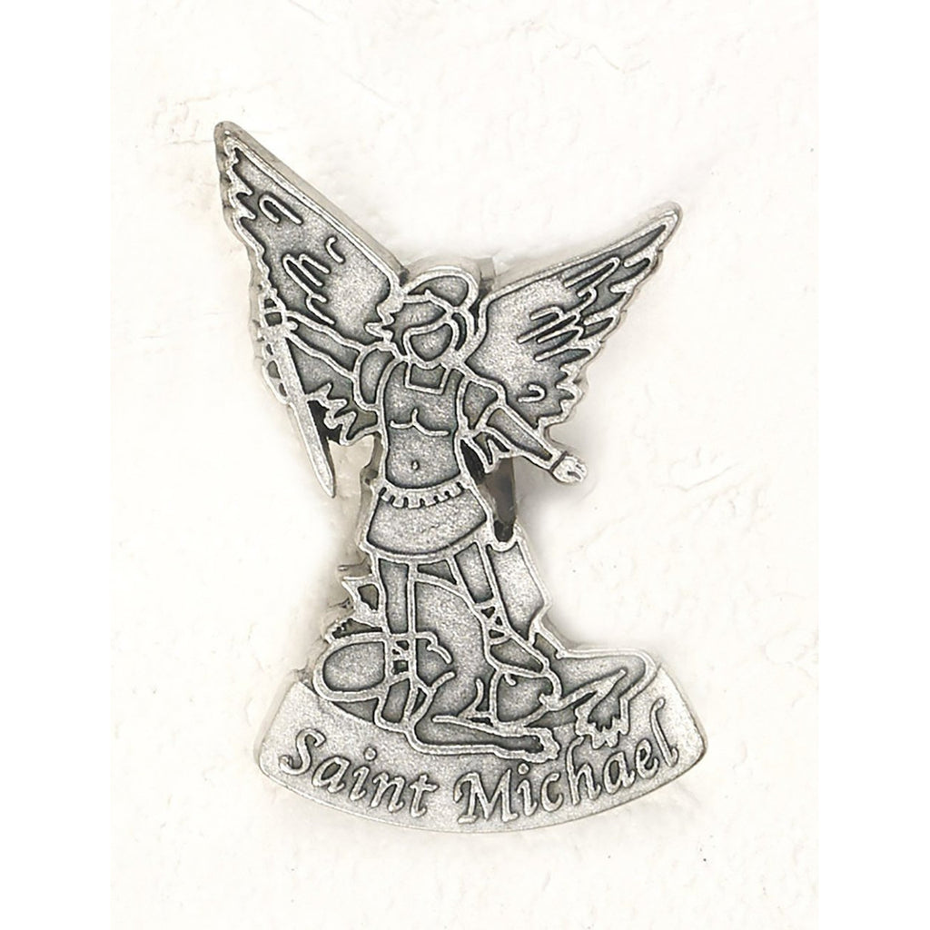 Saint Michael Silhouette Visor Clip - Pack of 3