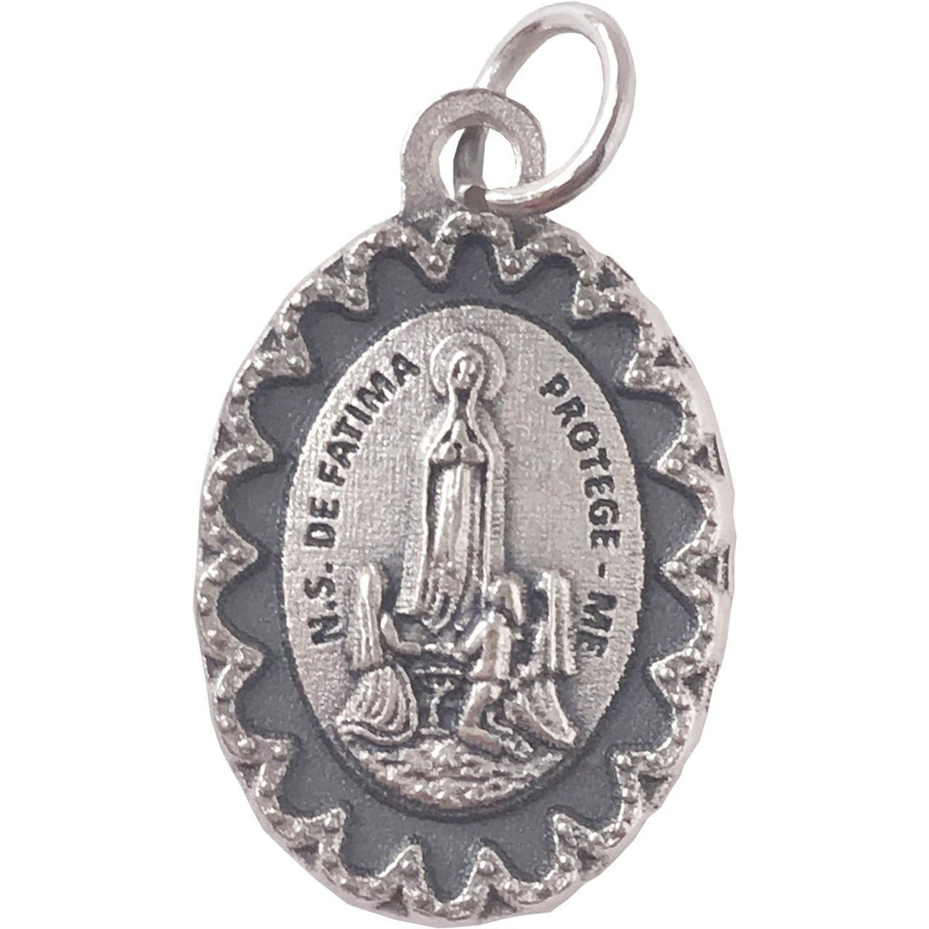 Scalloped Framed Lady of Fatima Medal -  Pack of 25