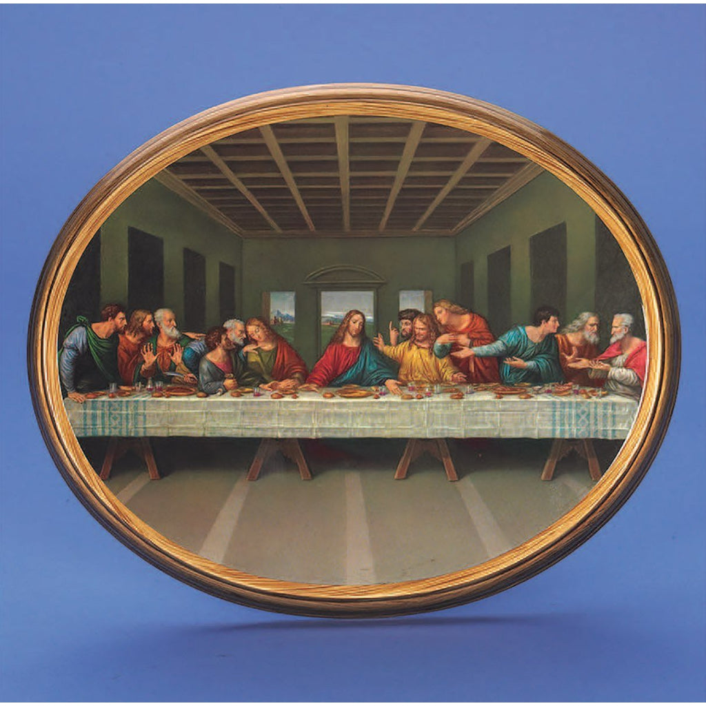 Oval Picture Last Supper - 2 Sizes