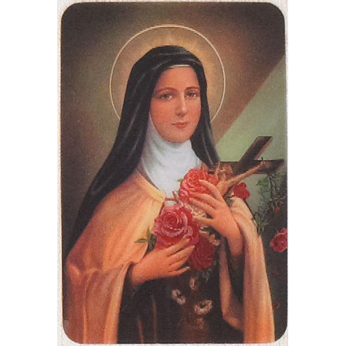 Saint Therese - Holographic 3D Cards - Pack of 25