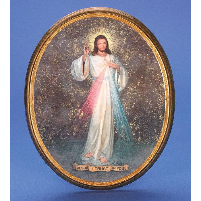 Oval Picture Divine Mercy - 2 Sizes