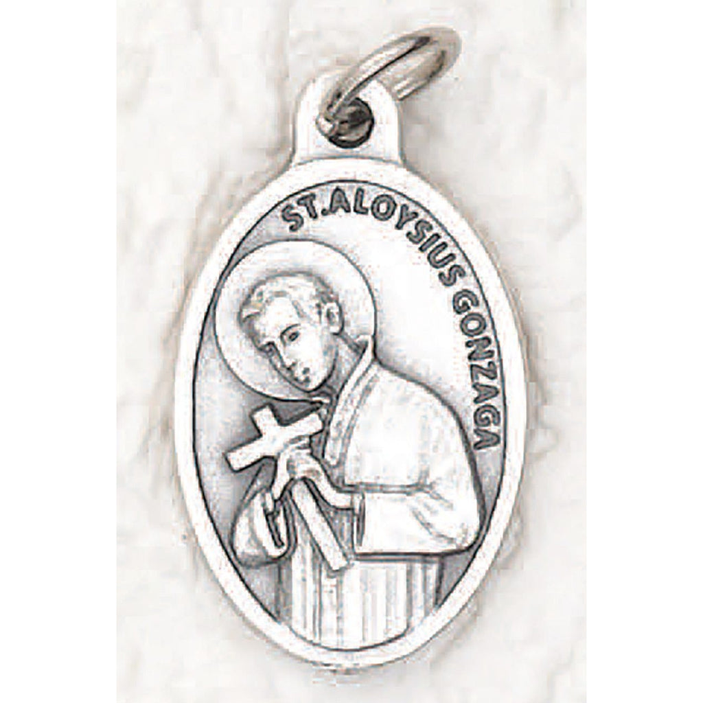 Saint Aloysius Gonzaga Pray for us Medal - 4 Options