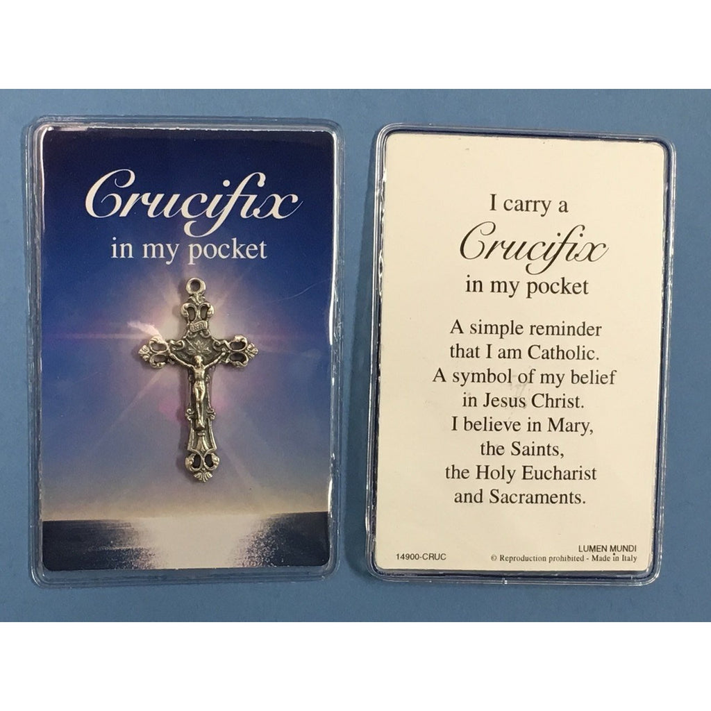 Crucifix in My Pocket - Prayer Card - Pack of 12