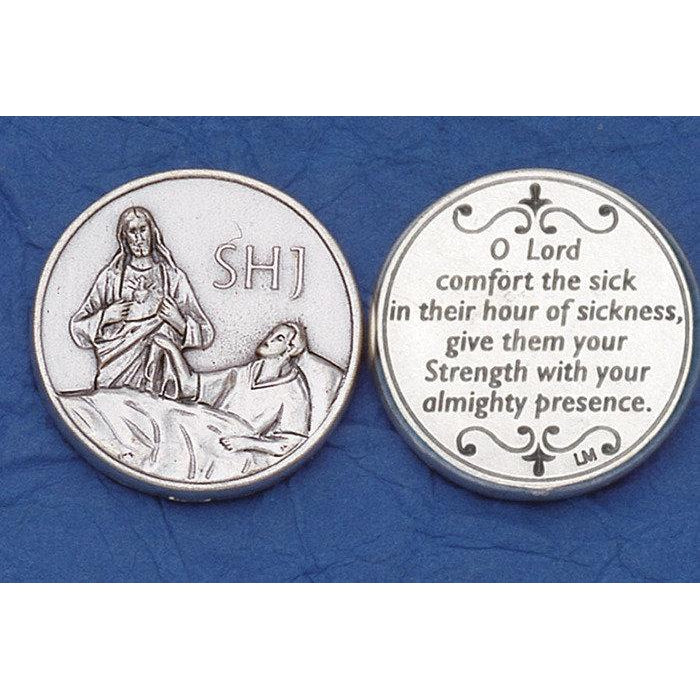 Italian Tokens- Sacred Heart of Jesus - Prayer for Sick