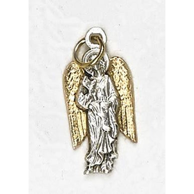 Two Tone Archangel Gabriel Silhouette Medal - 4 Options