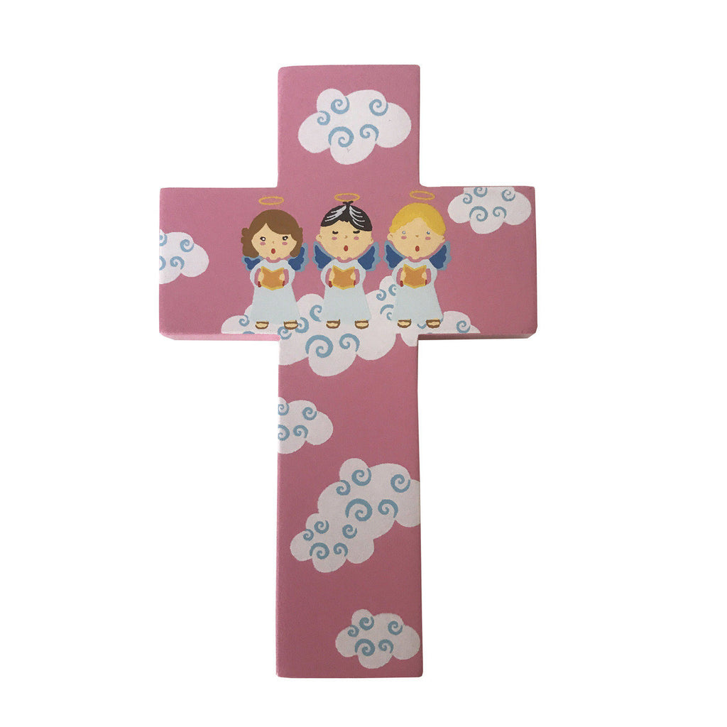 Light of the World Small Angel Cross - Pink - Pack of 6