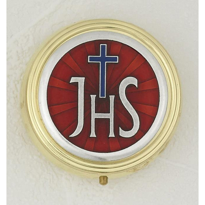 JHS with Cross Enameled Pyx