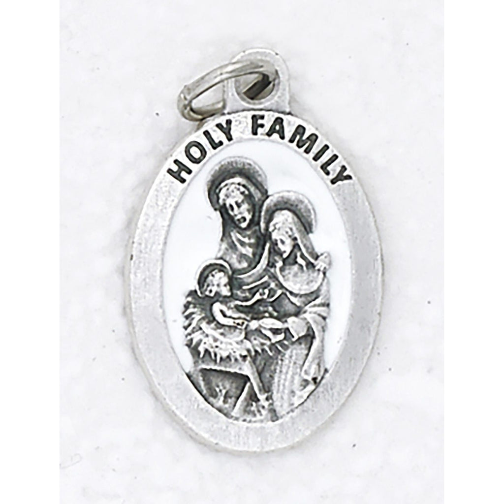 Holy Family Premium 1 Inch Enameled Medal - 4 Options