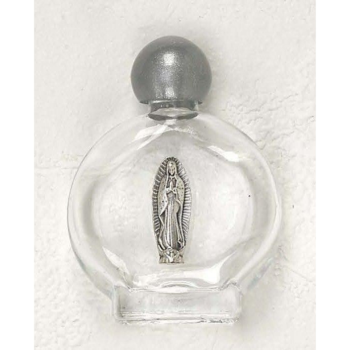 Lady of Guadalupe Small Silhouette Glass Holy Water Bottle - Pack of 12